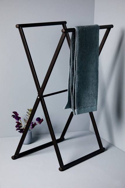 Cuier pliabil pentru prosoape si pentru haine LAVA negru, Wenko