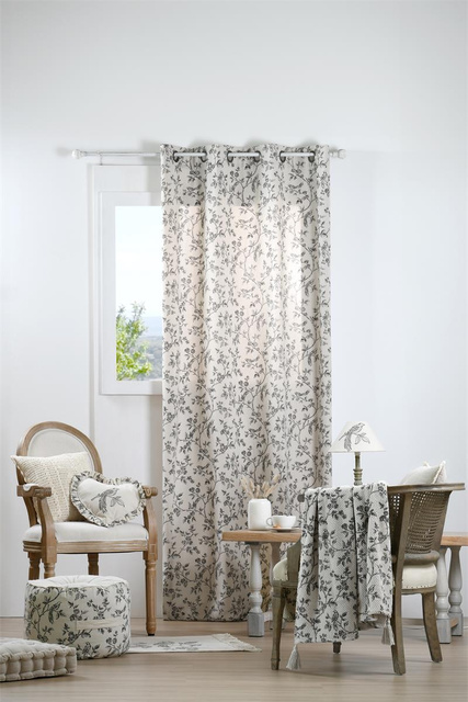 Acoperire pentru fereastră cu efect de in, CLARINE, 140 x 260 cm