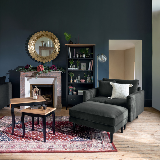 Lampadar cu abajur rotund NIGHT GOLD, 153 cm