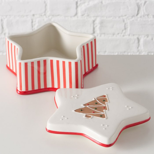 Borcan ceramic în formă de stea GINGER