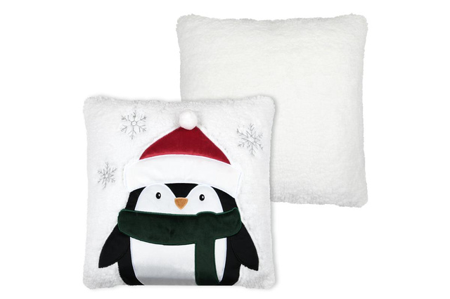 Perna de Crăciun cu pinguin, EDGAR, 40 x 40 cm