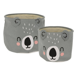 CUTE cos pentru jucarii, set de doua recipiente