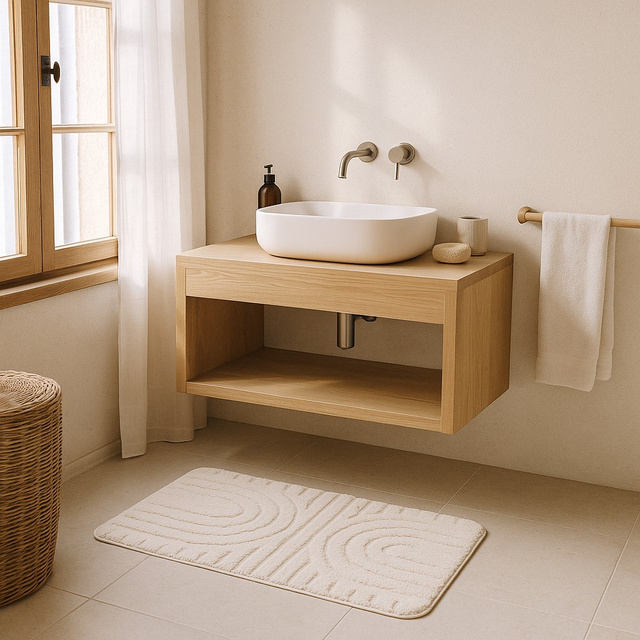 Covor de baie JEV, microfibră, 45 x 70 cm, model 2