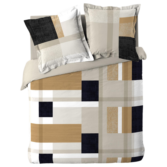 Set de lenjerie de pat din bumbac, ULYSSE, 240 x 220 cm