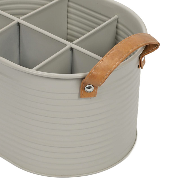 Cutie pentru sticle compartimentata, manere din piele, pentru 6 sticle