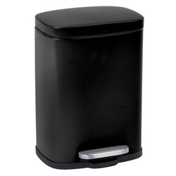 Cos de gunoi LENO, cu pedala si functie Easy-Close, 5 L, negru, Wenko