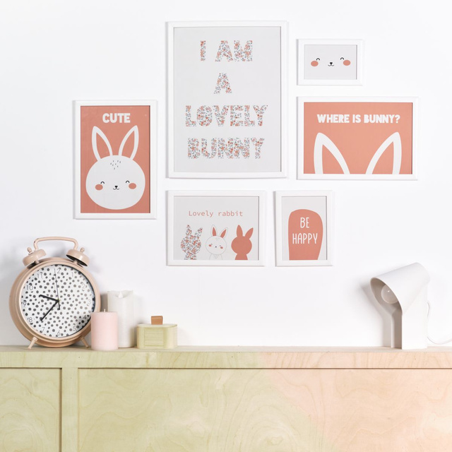 Postere pentru camera copiilor THE KING OF THE JUNGLE, 6 rame