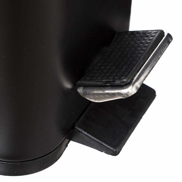 Coș de gunoi pentru baie, 5 L, negru