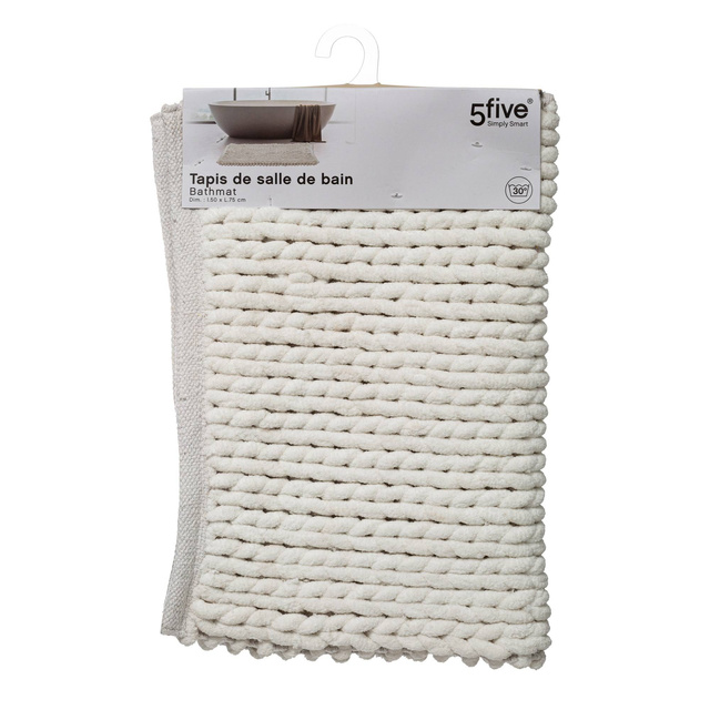 Covor de baie, 50 x 75 cm, alb