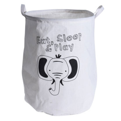 Cos pentru jucarii SAHARI, cu doua manere, Ø 40 cm