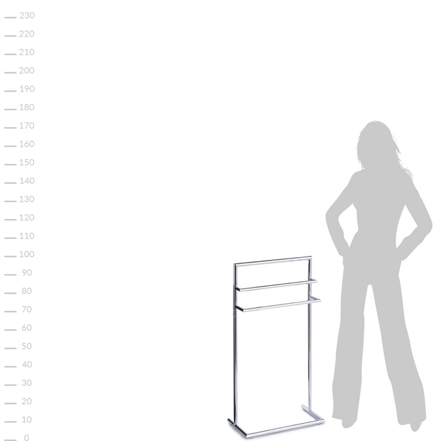 Suport prosoape, cu 3 brațe, Inox, ZELLER