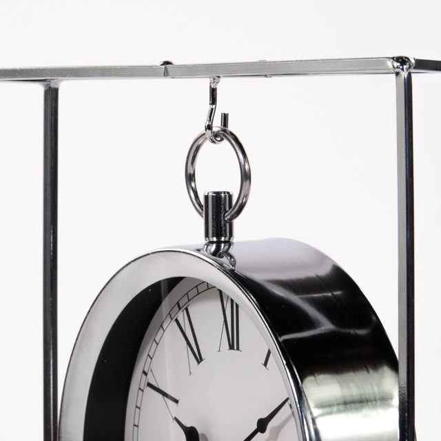 Ceas de masa pe suport metalic, 25 cm