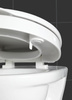 Capac de toaletă Secura Comfort WENKO cu închidere easy-close, scaun de toaletă confortabil Duroplast Easy-Close