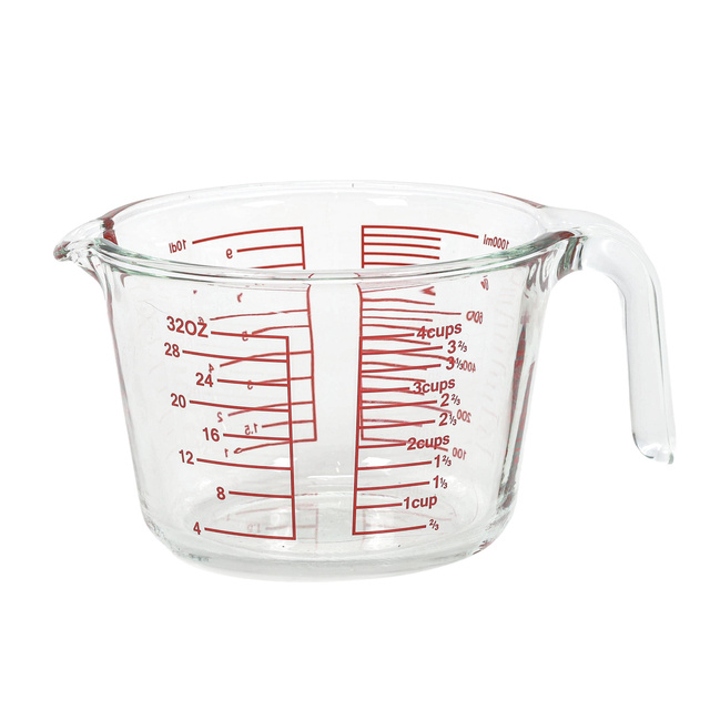 Cană de măsurat LUNU, sticlă, 1 l