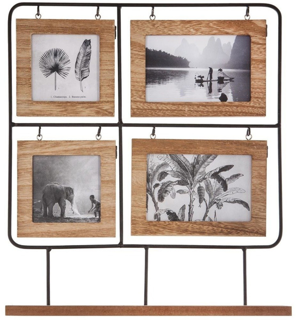 Rama foto cu suport colaj 4 fotografii, 42x36 cm, Atmosphera Créateur d'intérieur