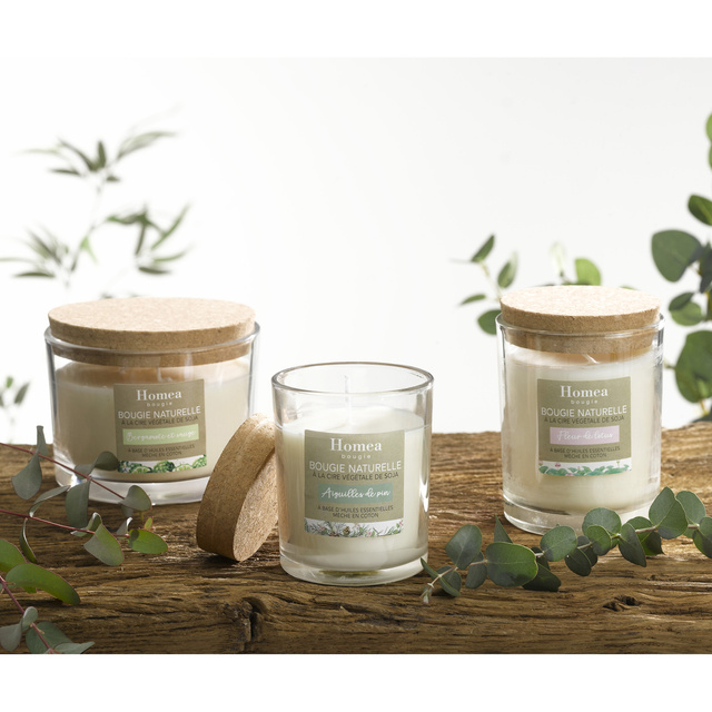 Lumânare de soia într-un vas cu capacitate de plută ECO