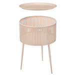 Masuta de cafea rotunda cu spatiu de depozitare, Ø 40 cm