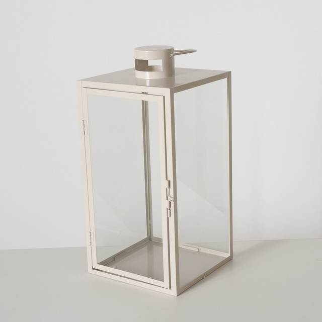 Set 2 felinare  metalice Arania,  bej