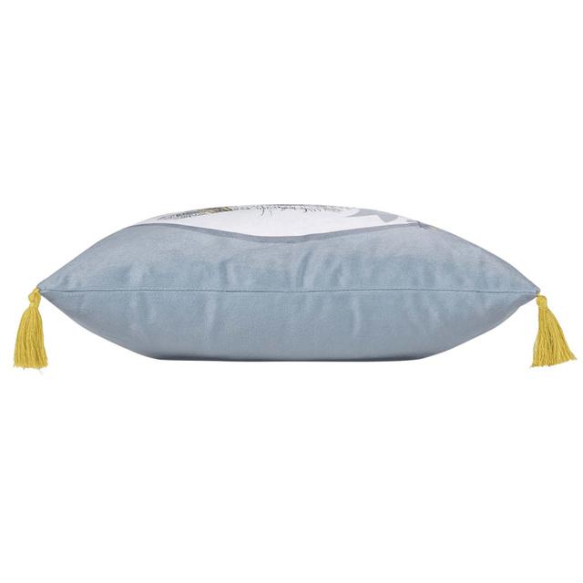 Fata de perna decorativa STAY WILD, cu franjuri, 40 x 40 cm