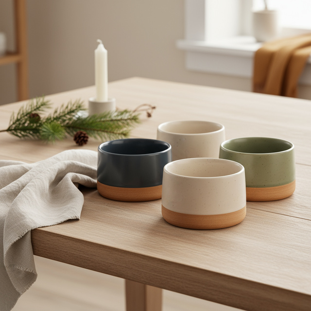 Boluri ceramice pentru gustări VOYO, 4 x Ø 9,5 cm