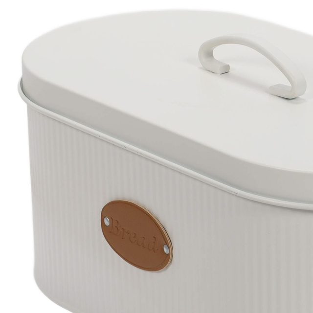 Cutie de pâine ovală din metal în stil retro