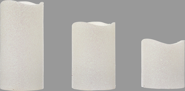 Set lumanari LED in diverse marimi, 3 bucati