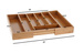 Container extensibil pentru tacâmuri, inserție pentru sertar, 28,5 - 45 x 34 x 5 cm