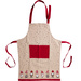 Șorț de bucătărie din bumbac cu motiv sărbătoresc, 84 x 60 cm