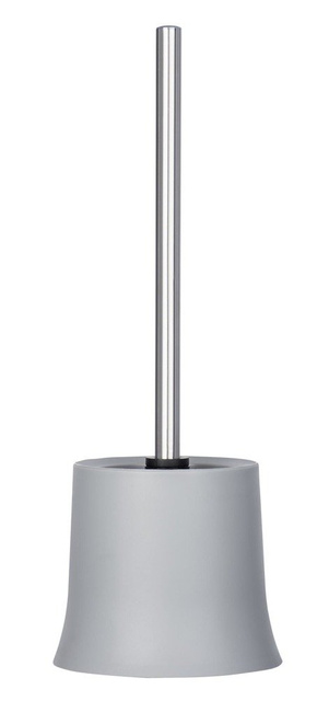 Perie pentru toaletă și recipient din plastic, WENKO, gri
