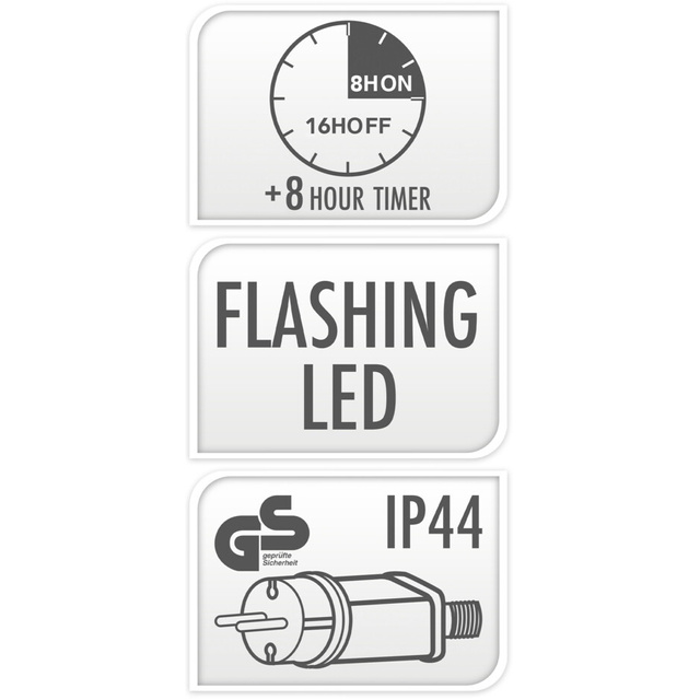 Decorațiune de Crăciun LED, ren, 54 x 59 cm