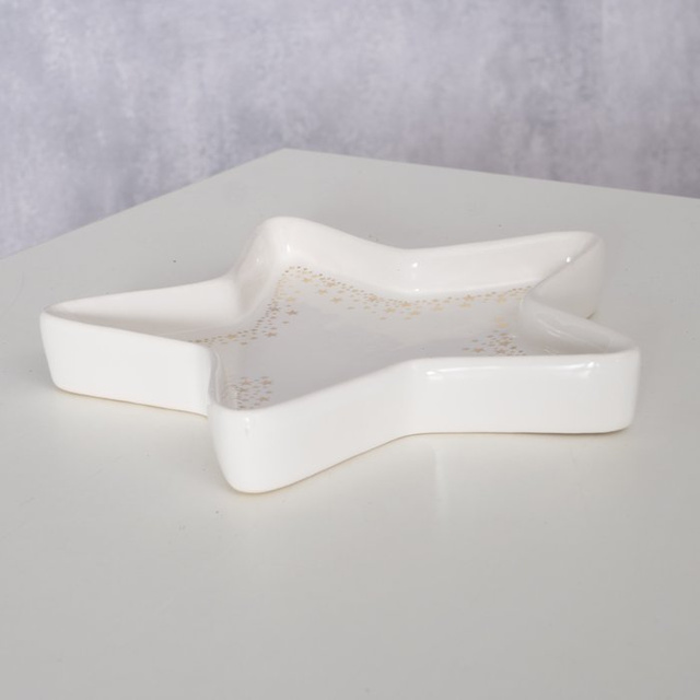 Vas ceramic în formă de stea STYVEN, 17,5 x 17,5 cm