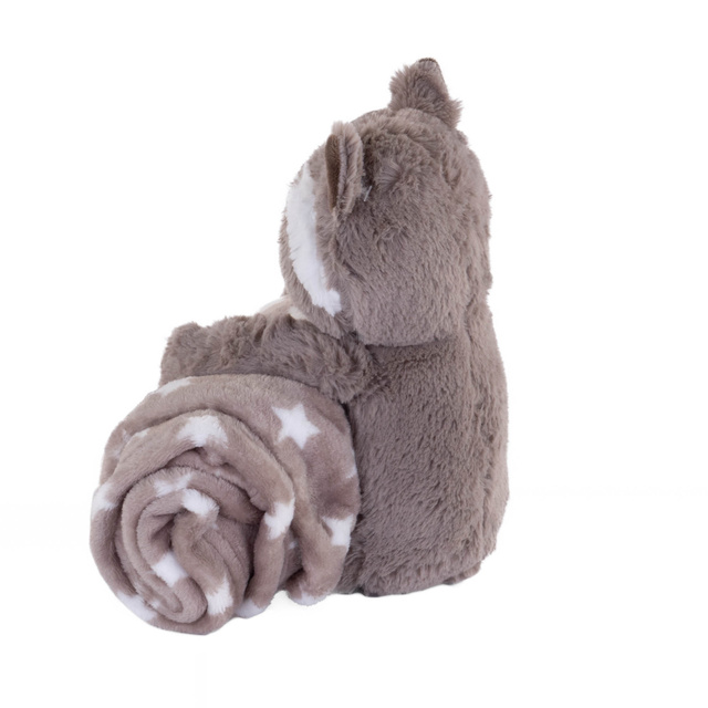 Pătură de lână cu o mascota, 75 x 100 cm