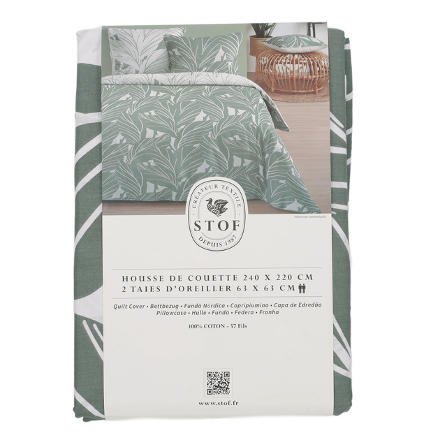 Set de pat din bumbac, CALLUM, 240 x 220 cm