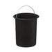 Cos de baie cu capac din bambus, Modern, 3 L