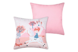 Perna decorativă pentru camera copilului CYRIELLE, roz, 40 x 40 cm