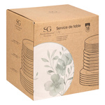 Serviciu de masă LILY pentru 6 persoane, 18 piese