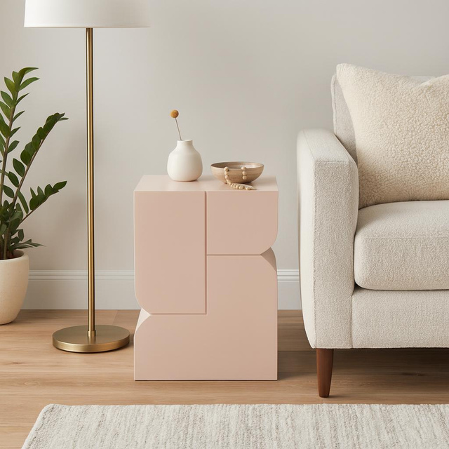 Masa auxiliară HUE, 30,5 x 20 x 42,5 cm, taupe