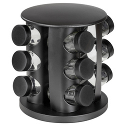 Suport de condimente BRUNA, 12 borcane