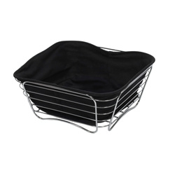 Coș de pâine, fructe, inox, 26 x 26 x 11 cm, Kesper