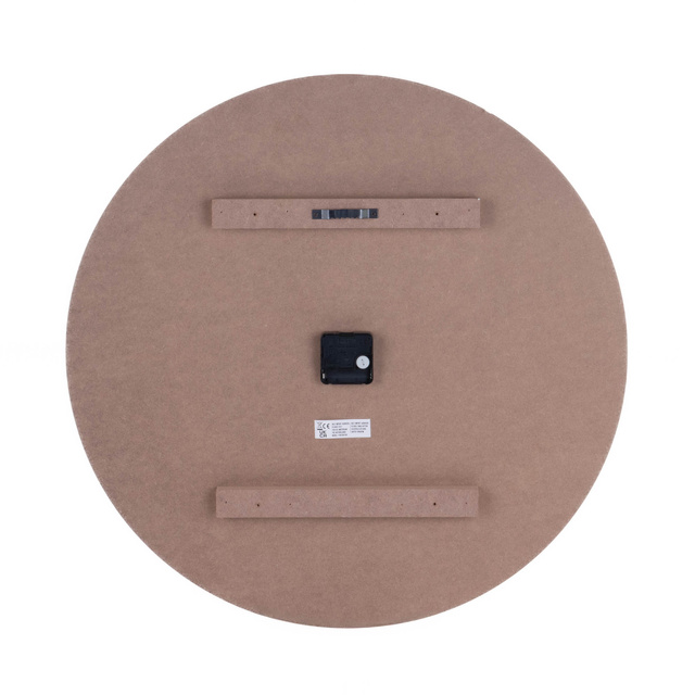 Ceas de perete cu cadran minimalist imitand lemnul, mdf, Ø 60 cm