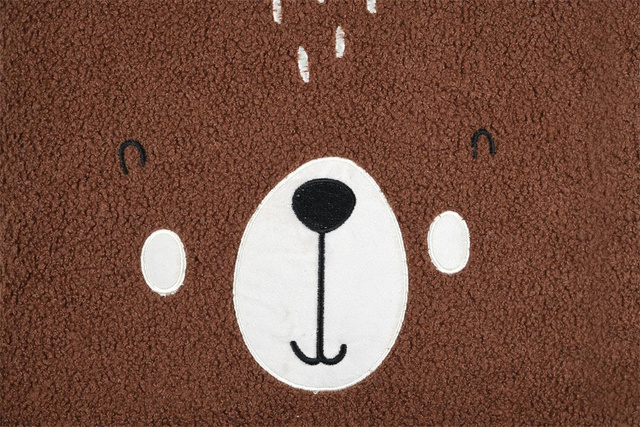 Perna pentru copii cu urechi ursuleț GABIN, 40 x 40 cm