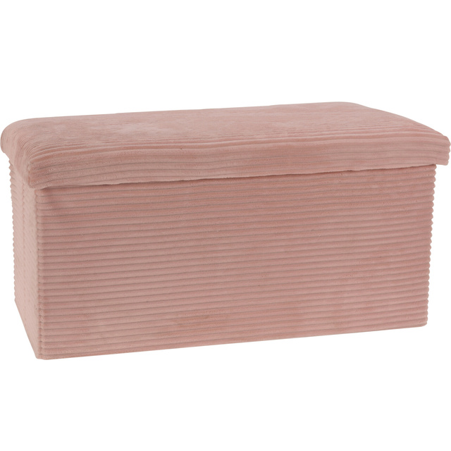 Puf lung din catifea, 76 x 40 x 38 cm