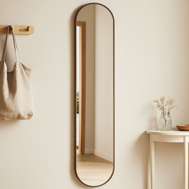 Oglindă de perete ovală SORO, 30 x 100 cm