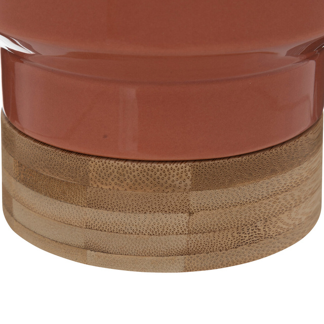 Ghiveci din ceramica cu suport de bambus, inaltime 16 cm