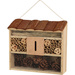 Casa pentru insecte cu acoperis din lemn, 29,5 x 10 x 28,5 cm