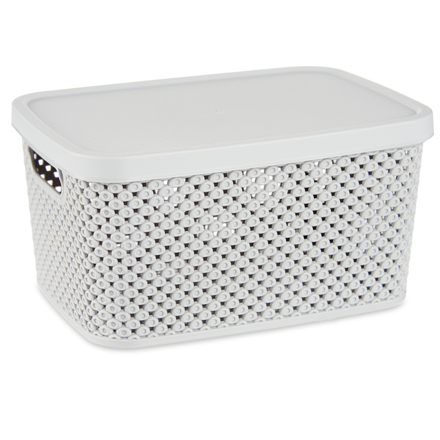 Cos din plastic cu capac, organizator, 3,5 l