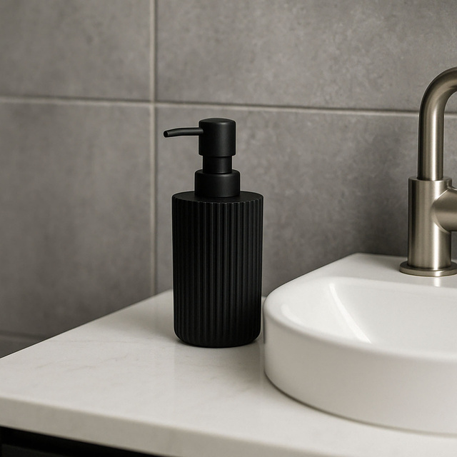 Dispenser săpun lichid, Minas, culoare neagră