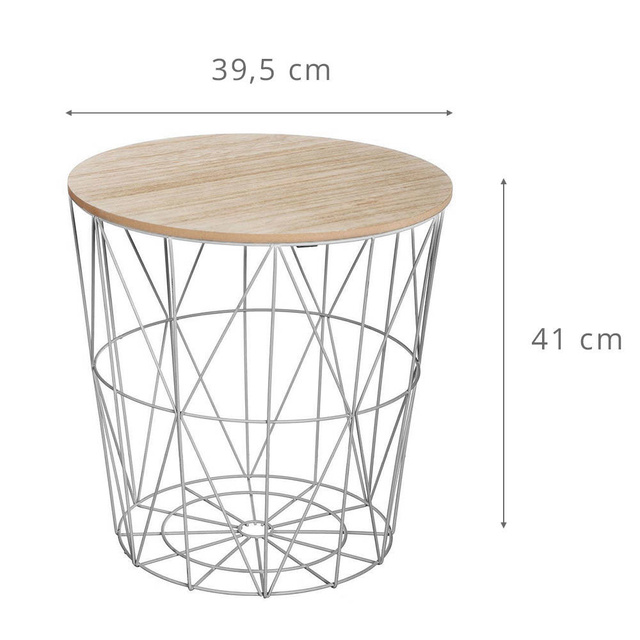 Masuta de cafea rotunda Gris Kumi, masuta de cafea ocazionala