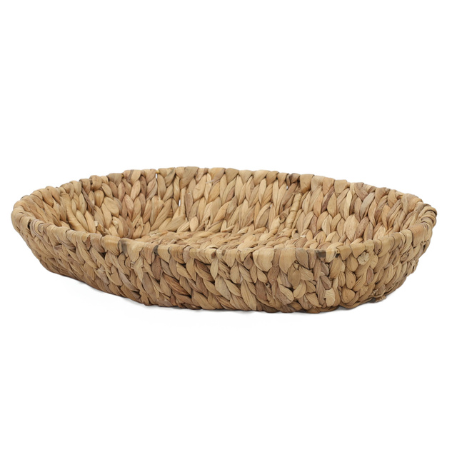 Coș oval din nuiele din hyacinth acvatic BRAID, 28 x 35 cm