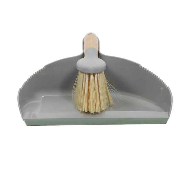 Mătură și recipient de praf din bambus
